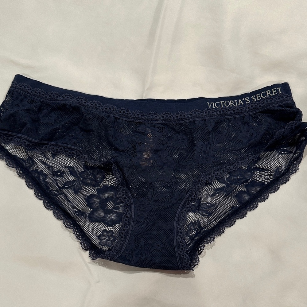Victoria's Secret Midnight Blue Lace Briefs